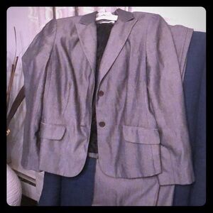 Ann Taylor wide leg pants suit size 10